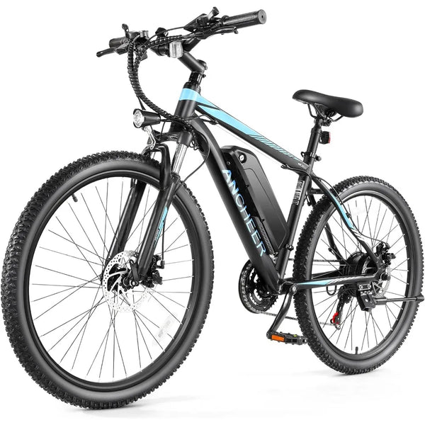 Electric Bike for Adults, [Peak 750W Motor] Electric Mountain Bike, 26" Commuter Ebike,  LCD Display, 21Speed, Front Suspension