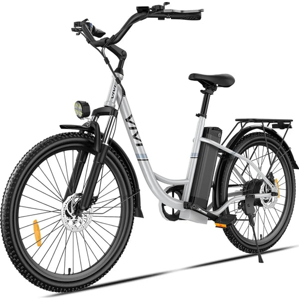 26'' Electric Bike for Adults, 500W Ebike Electric Commuter Cruiser Bike 20MPH & 50 Mile City Electric Bicycle