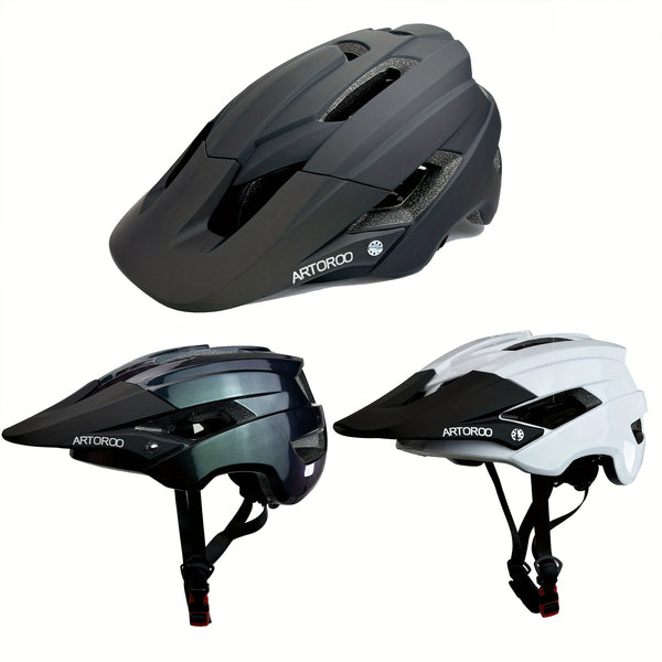 ARTOROO Adult Mountain Bike Helmet - Ultra-Lightweight & Safe with Integrated Sports Goggles for Ultimate MTB Adventures